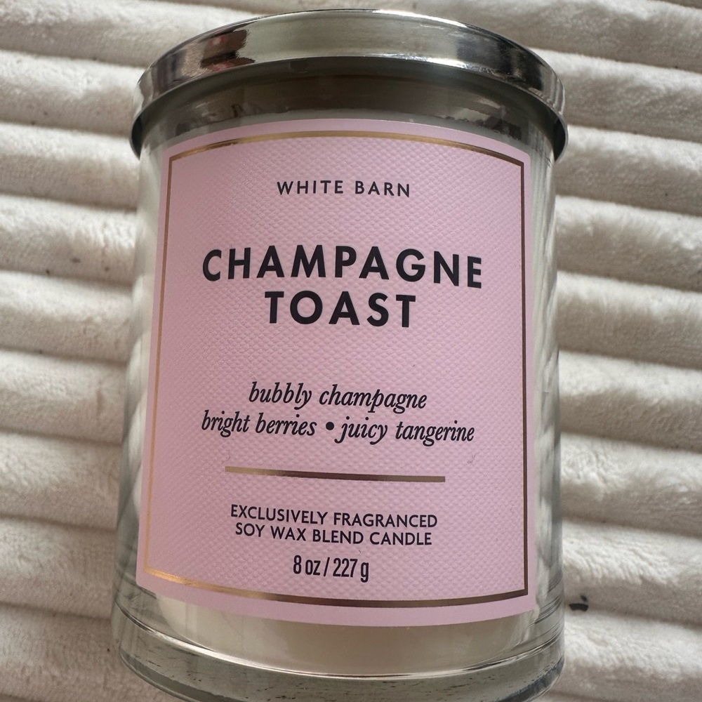 White Barn Champagne Toast Soy Wax Candle - Pink